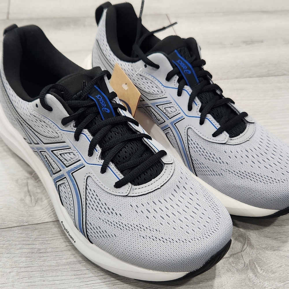 Asics Gray and Black Running Shoes